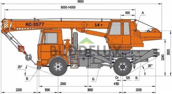 ks-3577-maz-5334-tehnicheskie-harakteristiki_1 схема нагрузки Маз-533 кс-35774