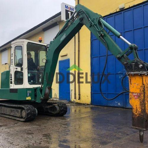 Аренда мини экскаватор гусеничный с гидромолотом Schaeff HR 16