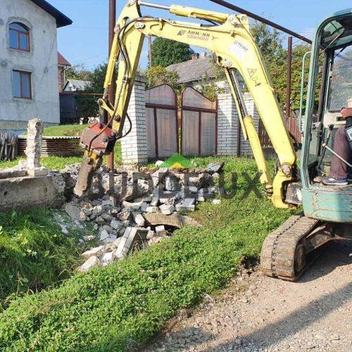 Аренда мини экскаватор гусеничный 3.6 т Yanmar VIO 35 гидромолот 220 кг