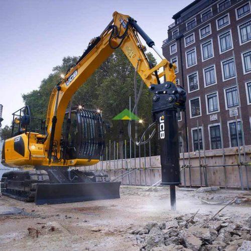 Аренда экскаватор гусеничный 14 т JCB JS 130 гидромолот 700 кг